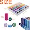 72Pcs 36 Colors Prewound Bobbins and Thread Spools for Hand &#x26; Machine Sewing, Emergency and Travel, DIY and Home, 36 Colors 400 Yards per Polyester Thread Spools